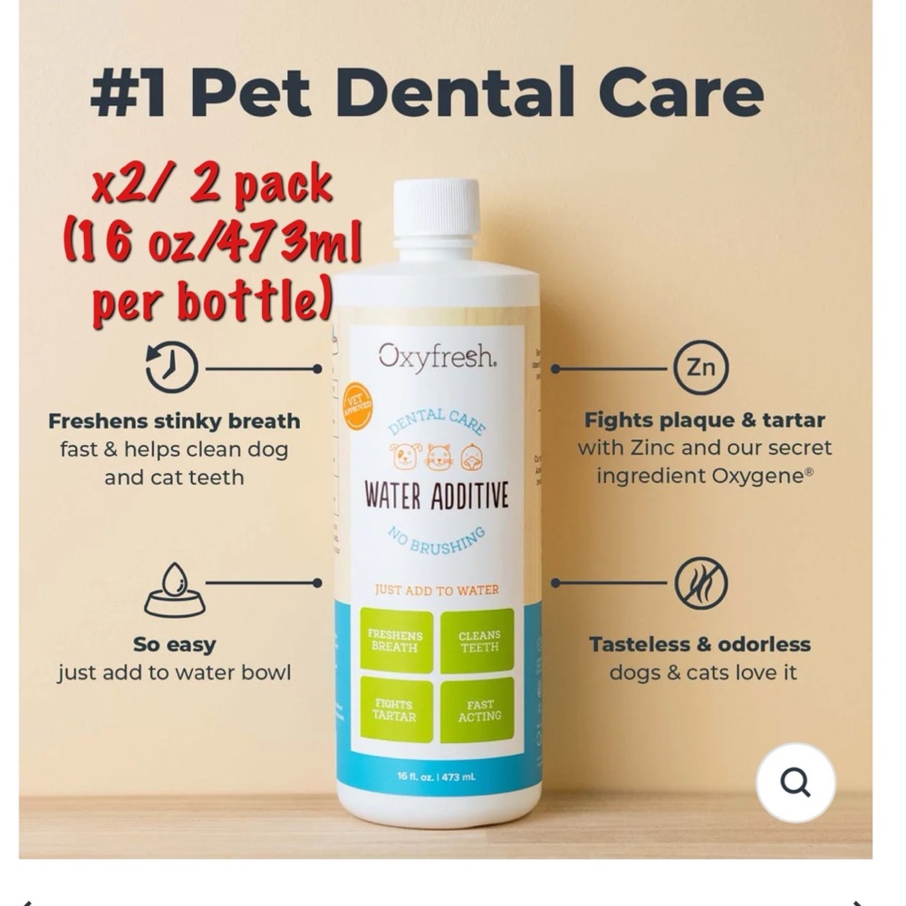 3x👯‍♀️Host Pick⚡️2 pack/bottlesOxyfreshPremium PetDentalWaterAdditive